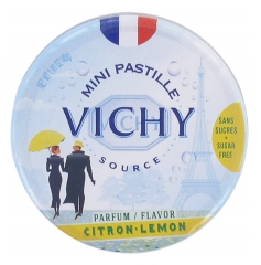 Pastille Vichy Mini Lemon Flavour Lozenges Sugar Free 40g