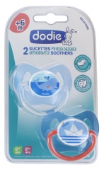 Dodie 2 Sucettes Physiologiques Silicone 6 Mois et + N°P45