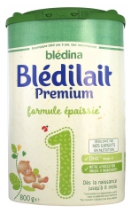 Blédina Blédilait Premium 1er Âge Formule Epaissie dès la Naissance et Jusqu'à 6 Mois 800 g