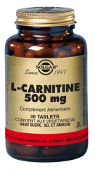 Solgar L-Carnitine 500 mg 30 Comprimés