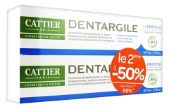 Cattier Dentargile Daily Protection Toothpaste 2 x 75ml