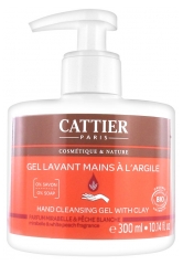 Cattier Hand Cleansing Gel with Clay Mirabelle & White Peach Fragrance 300ml