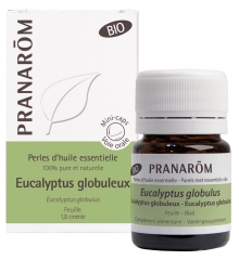 Pranarôm Ätherisches Öl-Perlen Blauer Bio-Eukalyptus (Eucalyptus Globulus) 60 Perlen