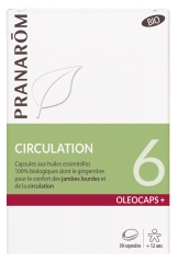 Pranarôm Oléocaps+ Organic 6 Circulation 30 Capsules