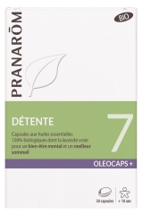 Pranarôm Oléocaps+ Organic 7 Relaxation 30 Capsules