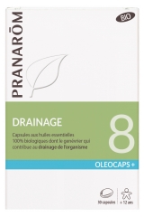 Pranarôm Oléocaps+ Organic 8 Draining 30 Capsules
