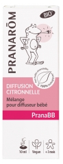 Pranarôm PranaBB Diffusion Citronnelle Mélange pour Diffuseur Bébé Bio 10 ml