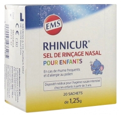 Rhinicur Sel de Rinçage Nasal pour Enfants 20 sachets