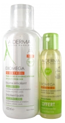 A-DERMA Exomega Control Emollient Balm 400 ml + Anti-Scratching Emollient Shower Oil 100 ml Offered