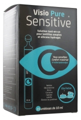 Visio Pure Sensitive Solution Tout-en-Un pour Lentilles Souples et Silicone Hydrogel 15 Unidoses