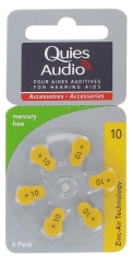 Quies Audio 6 Pilas Zinc Air para Audífonos (10)