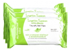 Alphanova Bébé Lingettes Épaisses Extra Douces Lot de 3 x 72 Lingettes