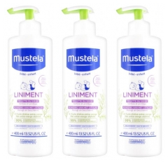 Mustela Liniment Flacon-Pompe Lot de 3 x 400 ml