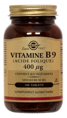 Solgar Vitamine B9 (Acide Folique) 400 µg 100 Comprimés