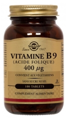 Solgar Vitamina B9 (Ácido Fólico) 400 µg 100 Comprimidos