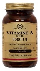 Solgar Dry Vitamin A 5000 UI 100 Tablets