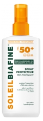 SoleilBiafine Spray Protecteur Pro-Tolérance FPS 50+ Peaux Allergiques ou Intolérantes au Soleil 200 ml