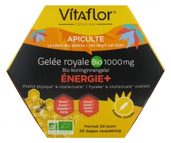 Vitaflor Organic Royal Jelly 1000mg Energie+ 20 Phials