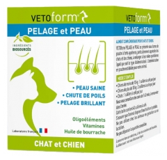 Vetoform Pelaje y Piel Suplemento Alimenticio para Perros 100 g