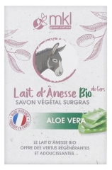 Săpun Vegetal MKL Green Nature cu Lapte de Măgăriță Bio din Gers, Bogat &icirc;n Grăsimi, cu Aloe Vera 100 g