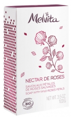 Melvita Nectar de Roses Soap with Wild Rose Petals 100g