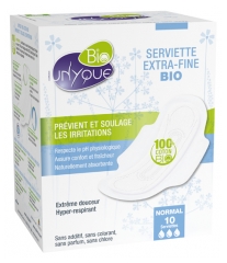 Unyque Bio 10 Extra-Fine Sanitary Napkins Normal