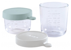 Béaba Set of 2 Glass Containers 150ml & 250ml 4 Months and +