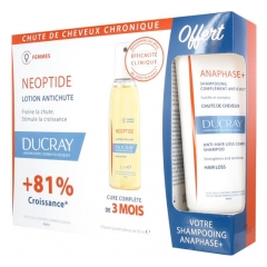 Ducray Neoptide Anti-Hair Loss Treatment 3 x 30ml + Anaphase+ Anti-Hair Loss Complement Shampoo 100ml Free