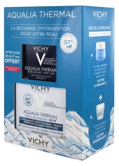 Vichy Aqualia Thermal Crème Réhydratante Riche 50 ml + Soin de Nuit Effet SPA 15 ml Offert