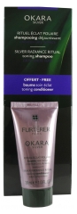 René Furterer Okara Silver Rituel Éclat Polaire Shampoing Déjaunissant 200 ml + Baume Soin Éclat 30 ml Offert