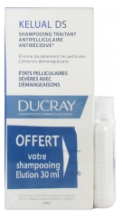 Ducray Kelual DS Squamo-Reducing Anti-Recurrence Treatment Shampoo 100ml + Elution Rebalancing Shampoo 30ml Offered