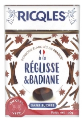 Bonbons Sans Sucres Réglisse et Badiane 40 g