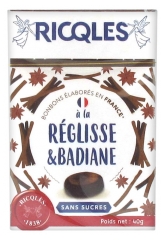 Ricqlès Sugar Free Candies Licorice and Star Anise 40g