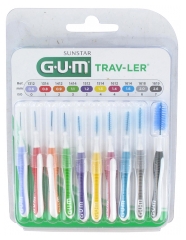 GUM Trav-Ler 10 Interdental Brushes