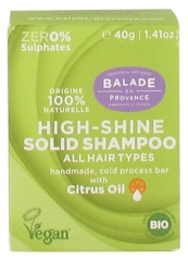 Balade en Provence Shampoing Solide Brillance Tous Types de Cheveux Bio 40 g