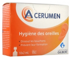 Gilbert A-CERUMEN Hygiène des Oreilles 10 x 2 ml
