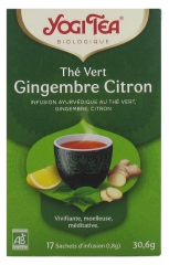 Yogi Tea Ch&aacute; Verde Gengibre Lim&atilde;o Bio 17 Saquetas