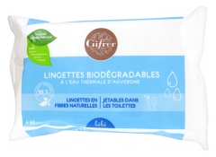 Gifrer Biologisch Afbreekbare Doekjes met Thermaal Water uit de Auvergne 60 Doekjes