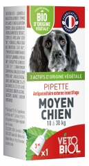 Vétobiol Pipette Medium Dog 10 to 30kg 1 Pipette