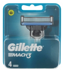 Gillette Mach3 Recambio de 4 Cuchillas