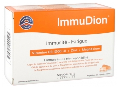 Laboratoire Novomedis Laboratorio de Inmunidad-Fatiga Vitamina D3 1000 IU + Zinc + Magnesio 30 Cápsulas + 30 Cápsulas Blandas