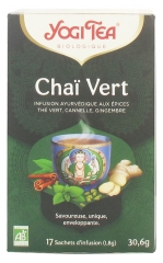 Yogi Tea Cha&iuml; Green Organic 17 Zakjes