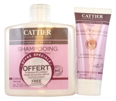 Cattier Dry Hair Shampoo Marrow Organic Bamboo 250ml + Dry Hair Organic Repair Mask 40ml Offered