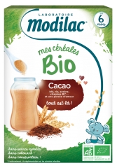 Modilac Mes Céréales Bio Dès 6 Mois Cacao 250 g