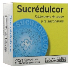 Pierre Fabre Health Care Sucrédulcor Saccharin Tablets 260 Compresse Effervescenti