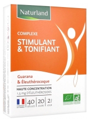 Naturland Complexe Stimulant & Tonifiant Bio 40 Gélules