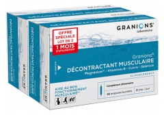 Granions Décontractant Musculaire Lot de 2 x 30 Ampoules