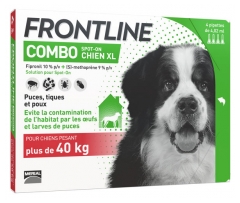Frontline Combo &Scaron;unims XL (+ nei 40 kg) 4 Pipetės