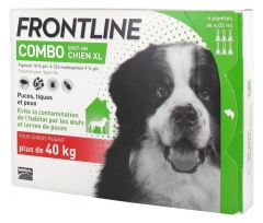 Frontline Combo Dog Size XL (+ 40 kg) 6 Pipettes