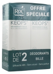 RoC Keops Déodorant à Bille Lot de 2 x 30 ml